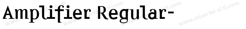 Amplifier Regular字体转换